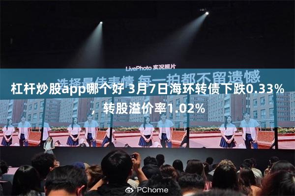 杠杆炒股app哪个好 3月7日海环转债下跌0.33%，转股溢价率1.02%