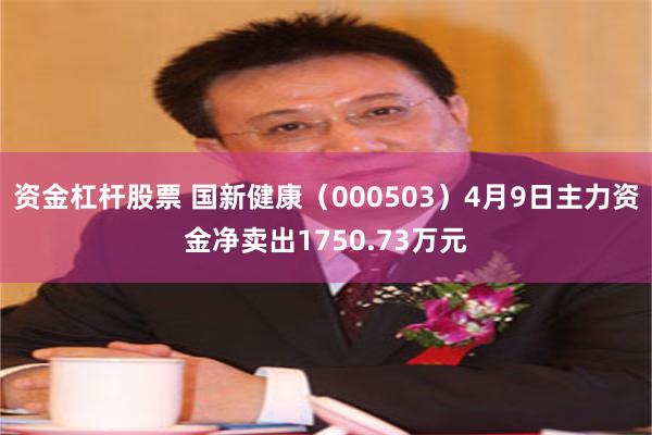 资金杠杆股票 国新健康（000503）4月9日主力资金净卖出1750.73万元