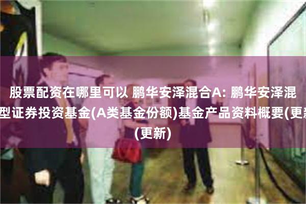 股票配资在哪里可以 鹏华安泽混合A: 鹏华安泽混合型证券投资基金(A类基金份额)基金产品资料概要(更新)