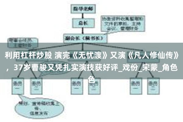 利用杠杆炒股 演完《无忧渡》又演《凡人修仙传》，37岁曹骏又凭扎实演技获好评_戏份_宋蒙_角色